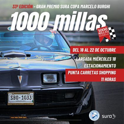 Se viene la 33va edición de las 1000 Millas Edición Gran Premio SURA – Copa Marcelo Burghi