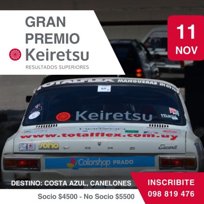 Se viene la última etapa de la temporada 2023 del CUAS con el Gran Premio Keiretsu